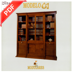 Catálogo Modular 61 de Blanch Mensula: muebles para el salón de madera maciza de cerezo