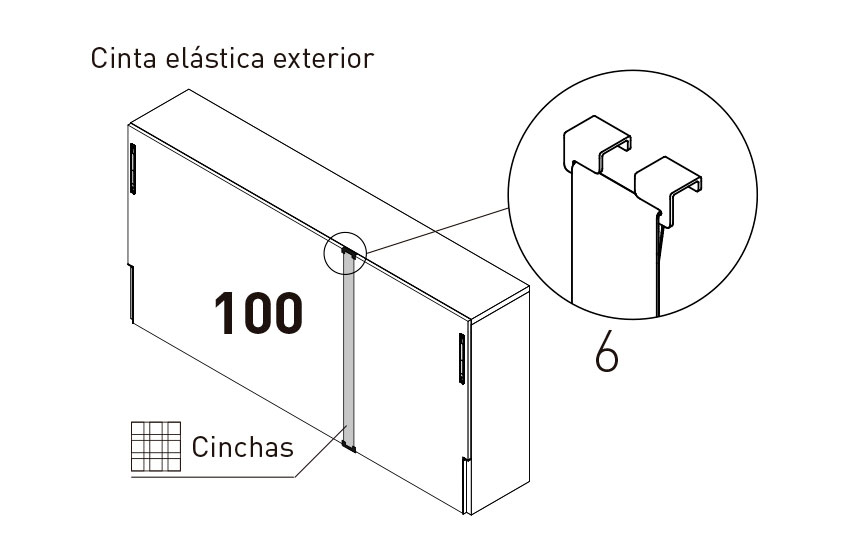 Medidas de las cintas elásticas exteriores de JotaJotaPe