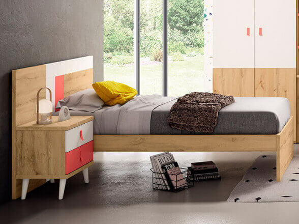 Dormitorio juvenil de estilo vintage en tu tienda de Muebles en Madrid