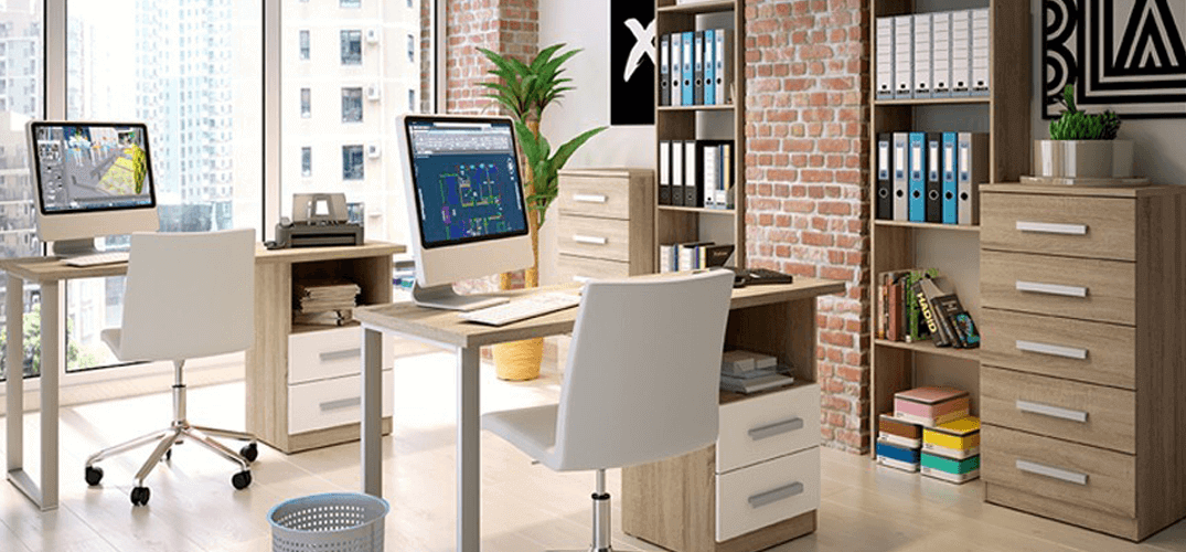 Mesas y sillas de oficina en Móstoles