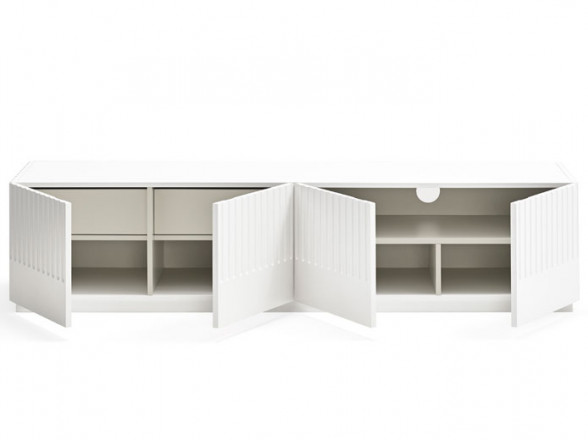 Mueble de TV blanco para salón