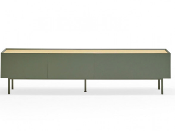 Mueble de TV verde para salón