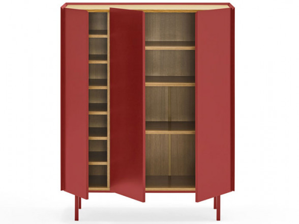 Mueble Auxiliar rojo para comedor