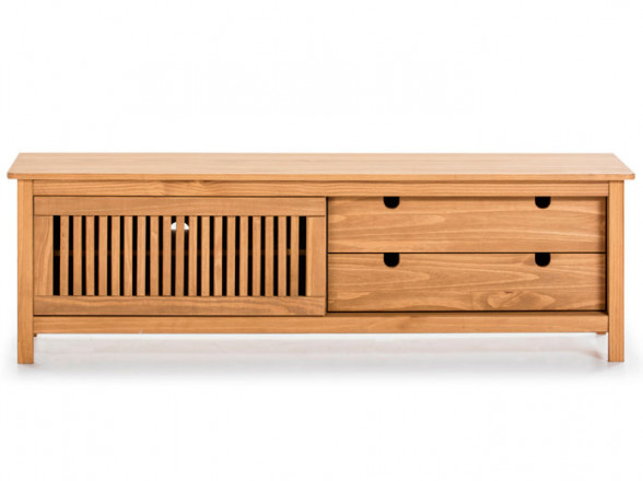 Mueble de TV color madera natural para comedor
