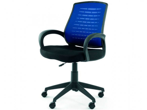 Silla de oficina azul en oferta