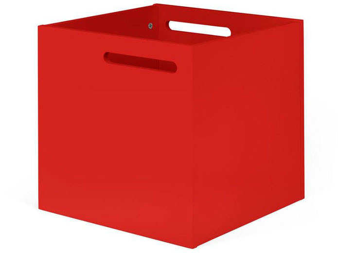 Cajas de almacenamiento de madera en Madrid | Muebles Valencia® Acabado  Rojo - Temahome