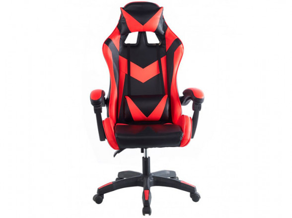 Silla para gaming en colores negro y rojo