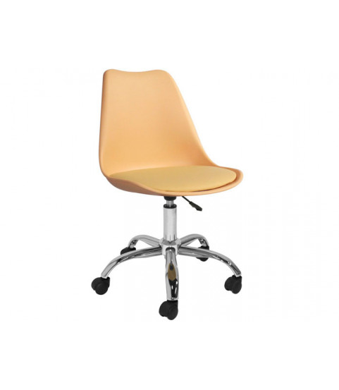 Silla de oficina de polipropileno color beige