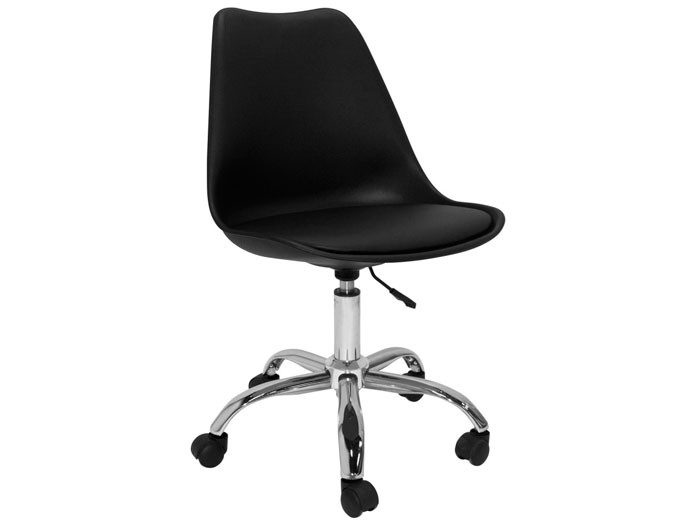 Silla de oficina de polipropileno color beige