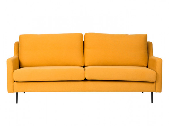 Sofá moderno con patas metálicas