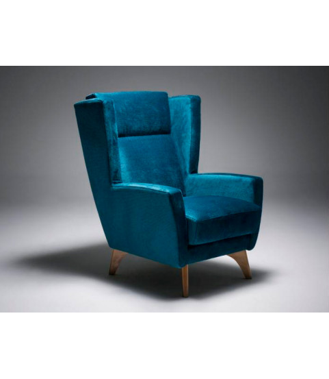 Sillón tapizado vintage