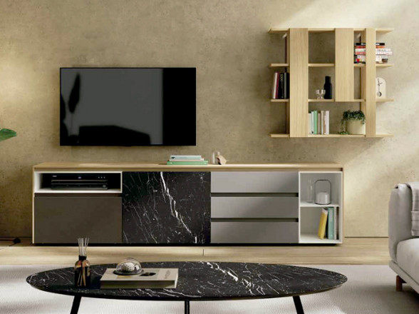 Salón moderno con mueble TV