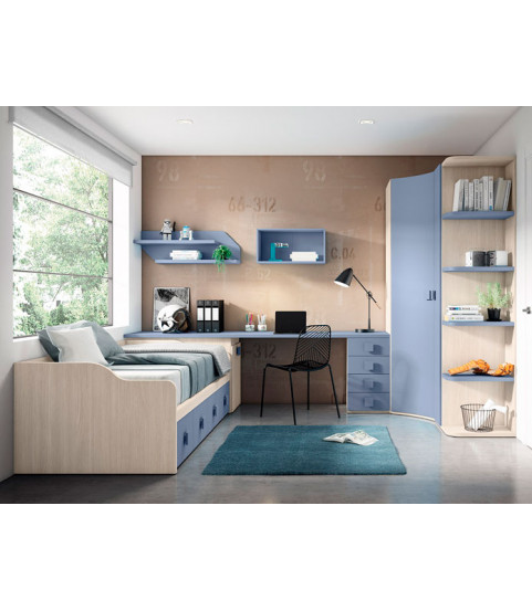 Dormitorio Juvenil 45 en Muebles Valencia