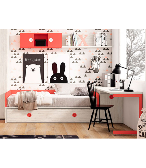 Dormitorio Juvenil 46 en Muebles Valencia