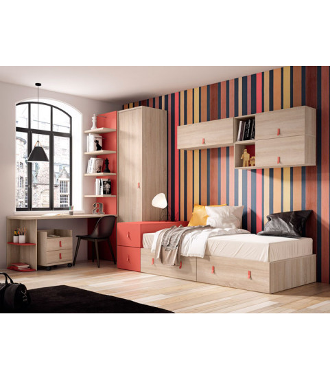 Dormitorio Juvenil 47 en Muebles Valencia
