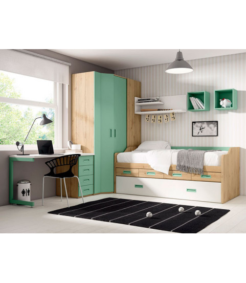 Dormitorio Juvenil 51 en Muebles Valencia