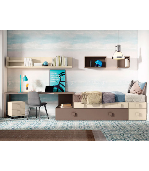 Dormitorio Juvenil 54 en Muebles Valencia