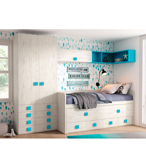 Dormitorio Juvenil 55 en Muebles Valencia