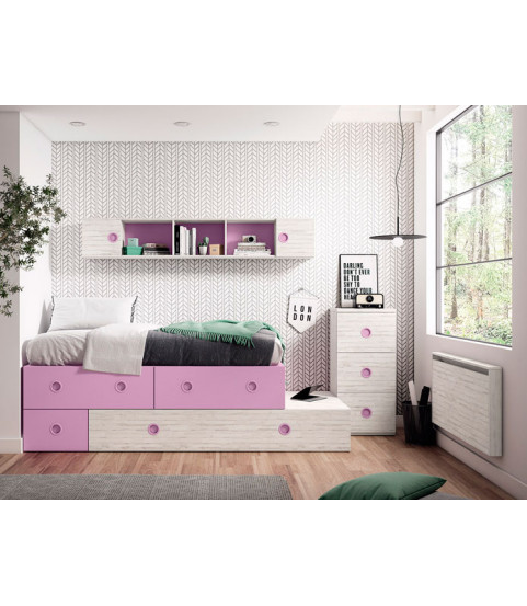 Dormitorio Juvenil 61 en Muebles Valencia