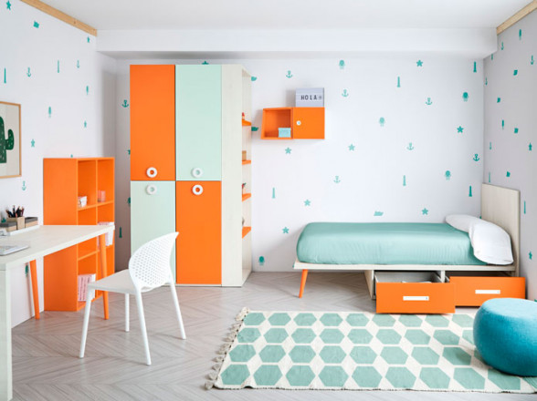 Dormitorio infantil convertible a habitacion juvenil