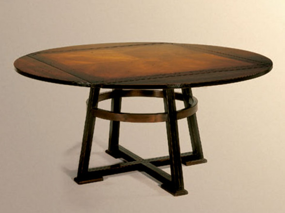 Mesa de madera extensible de cuadrada a circular