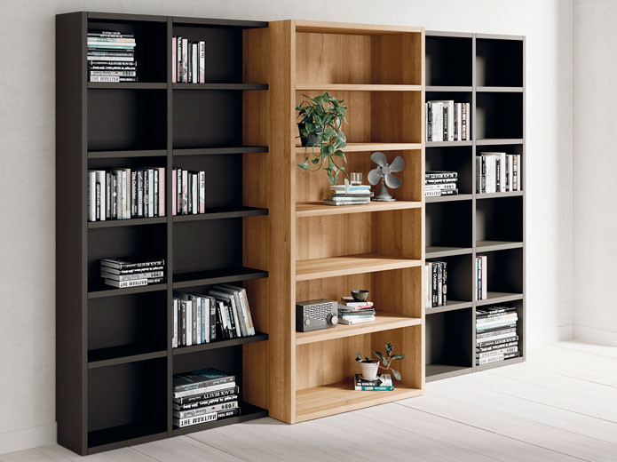 Librerías y estanterías modulares para crear cualquier tipo de