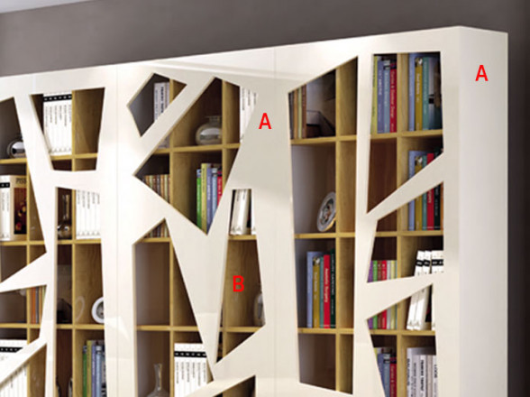 Librerías para salón modernas de diseño - Tienda de muebles en Madrid