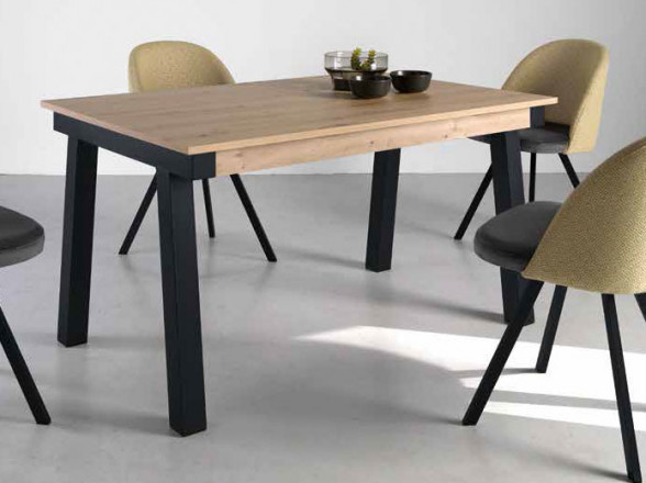 Mesa industrial extensible para comedor