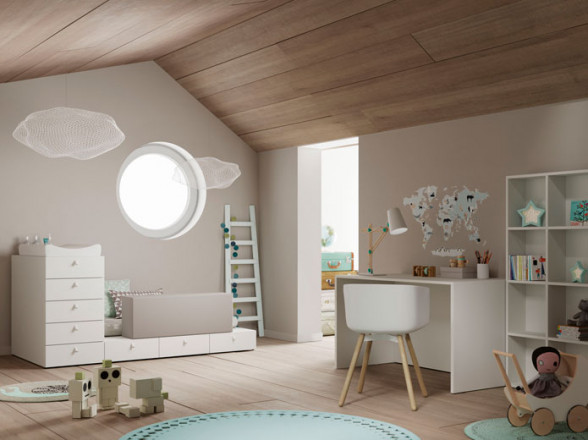 Cuna convertible para habitaciones infanties