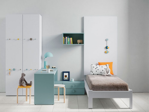 Cama moderna ara habitación infantil