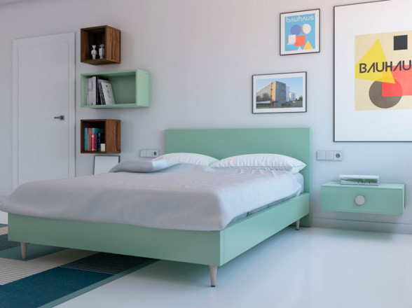 Dormitorio juvenil de estilo vintage