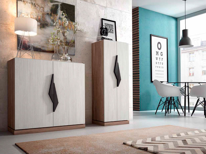 Zapatero de Puertas Batientes en Madrid Muebles Valencia ® Acabado A