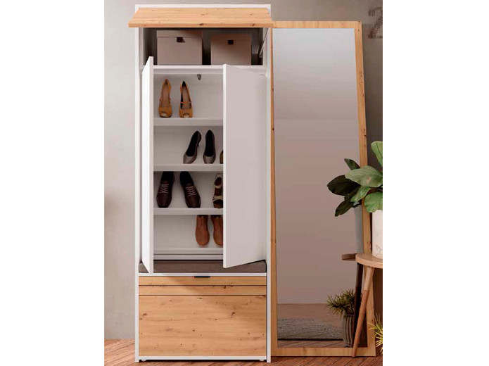 Zapatero Grande con Baúl de estilo Moderno Muebles Valencia ® Acabado