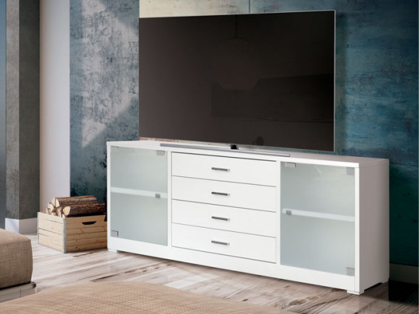 Mueble de TV clásico en Madrid  Muebles Valencia® Acabado Cerezo