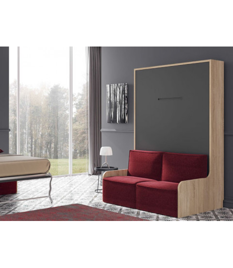 cama abatible vertical con sofa