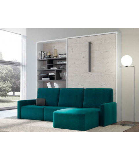 sofá con estantería salón