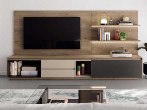 Mueble tv con estanteria