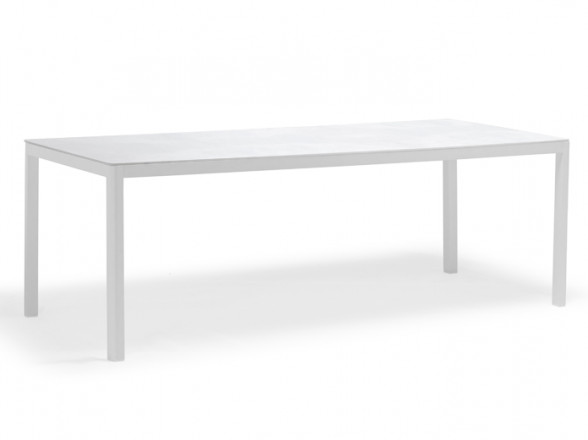 Mesa rectangular de comedor para jardín