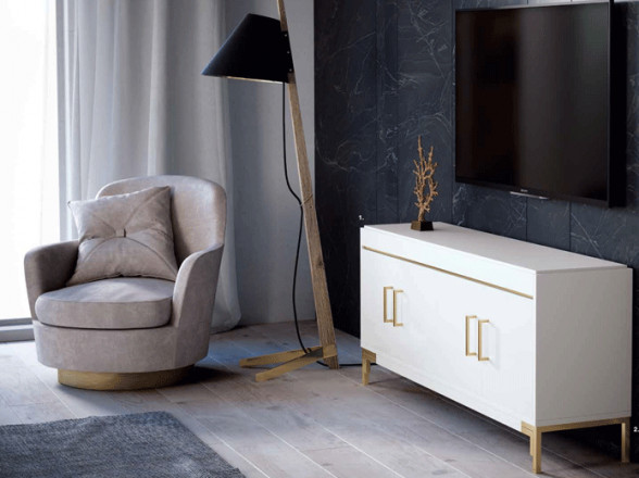 Mueble Tv. laca blanco