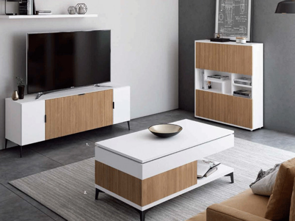 mueble tv con mesa de centro