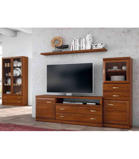 salón clásico con estantería