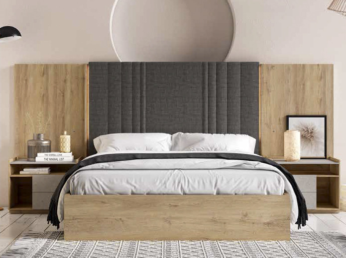 Tocador nórdico moderno para dormitorio, mesita de noche de madera