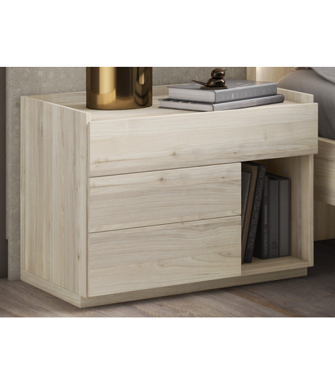 Mesita de noche de madera de estilo moderno en Muebles Valencia