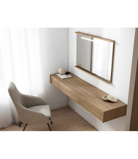 Tocador moderno de madera con cajones en Madrid