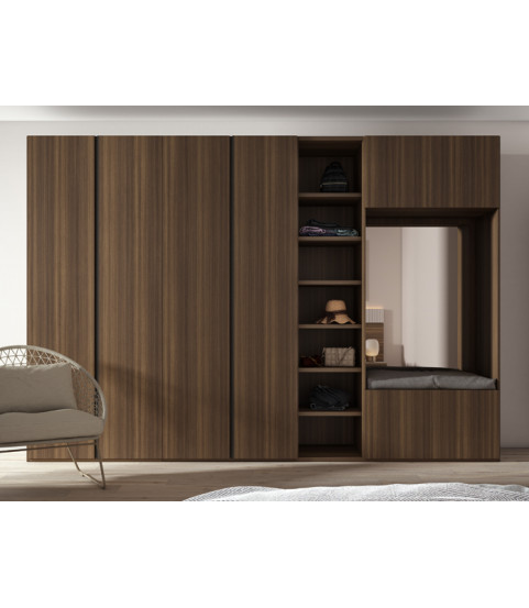 Armario de madera con vestidor en Muebles Valencia