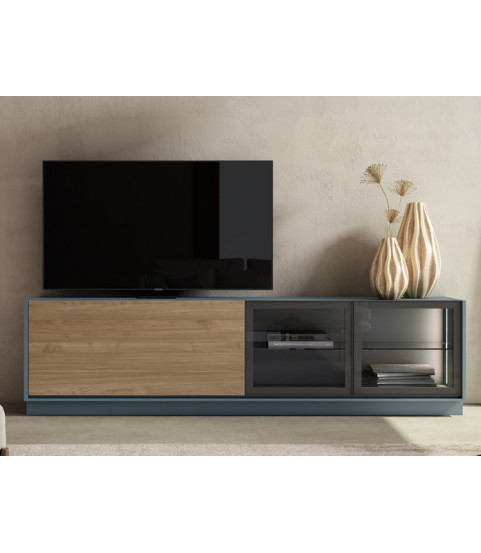 Mueble de TV con zócalo de suelo en Muebles Valencia
