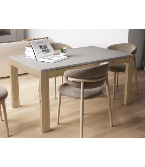 Mesa fija de madera para salón o comedor en Muebles Valencia