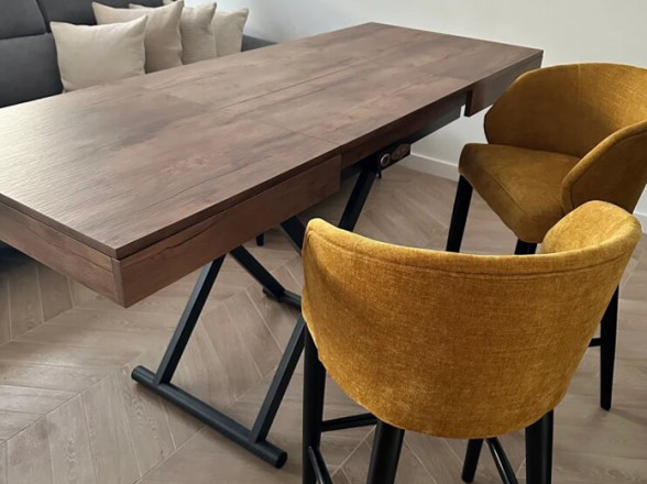 Mesa de centro fija para salón o comedor  Muebles Valencia® Acabado A Tano  - Torga Nativ Acabado B Grafeno - Torga Nativ