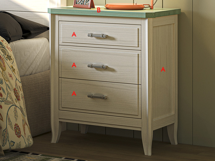 Comprar Mesita de noche rústica barata online Muebles Valencia