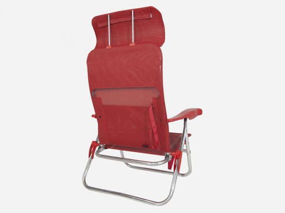 Silla reclinable para playa con reposabrazos